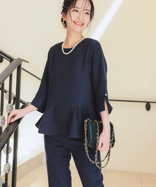 セール】[ セレモニー ] 選べる2タイプ ペプラムフォーマル