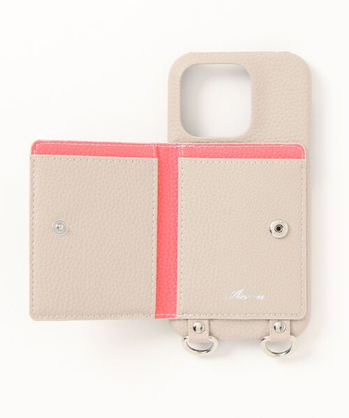 An+u（アンユー）の「カードポケット付 スマホケース iPhone15pro（スマホケース/カバー・レディース・グリーン/ピンク/グレー/ブラック/ベージュ・ONE SIZE）」の8枚目の写真