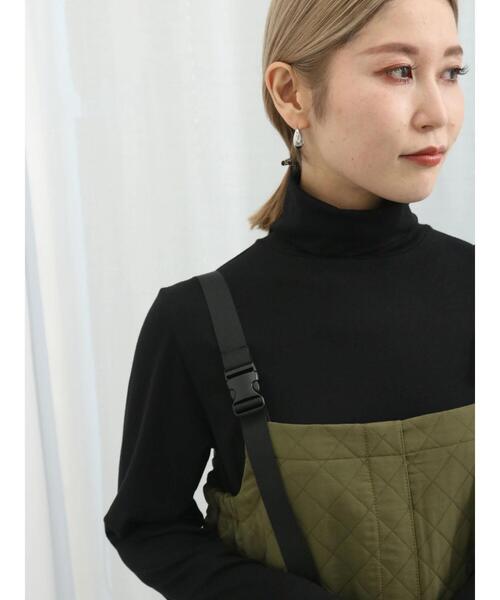 Samansa Mos2 blue（サマンサモスモスブルー）の「【帯電防止】タートルネックプルオーバー（Tシャツ/カットソー・レディース・ブラック/サックスブルー/オフホワイト・F）」の10枚目の写真