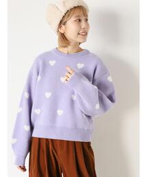 ハート柄プルオーバー