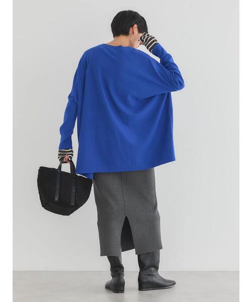 AMERICAN HOLIC(アメリカンホリック)の「バイパチポンチョライクBIGニットチュニック(チュニック・レディース・ブルー/ブラック/アイボリー/その他6・FREE)」の11枚目の写真