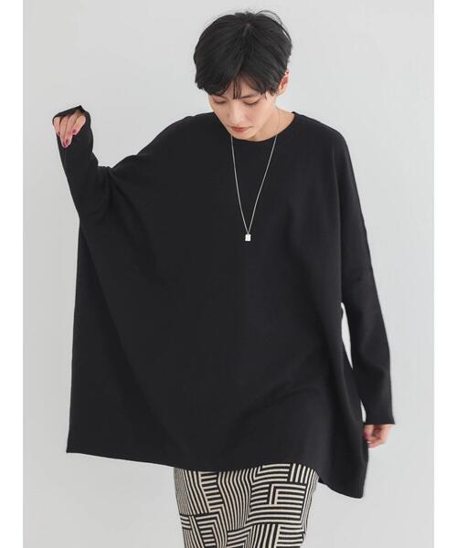 AMERICAN HOLIC(アメリカンホリック)の「バイパチポンチョライクBIGニットチュニック(チュニック・レディース・ブルー/ブラック/アイボリー/その他6・FREE)」の12枚目の写真