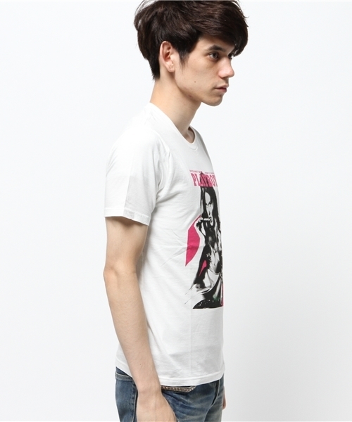 HYSTERIC GLAMOUR（ヒステリックグラマー）の「NOVEMBER 1973 COVER pt T-SH（Tシャツ/カットソー・メンズ・ホワイト/ブルー/ブラック・MEDIUM/SMALL/LARGE）」の10枚目の写真