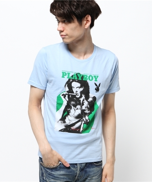 HYSTERIC GLAMOUR（ヒステリックグラマー）の「NOVEMBER 1973 COVER pt T-SH（Tシャツ/カットソー・メンズ・ホワイト/ブルー/ブラック・MEDIUM/SMALL/LARGE）」の15枚目の写真