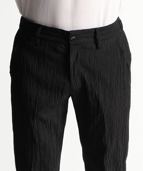 HIDEAWAYS NICOLE（ハイダウェイニコル）の「ヘリンボン柄楊柳イージーパンツ（スラックス・メンズ・ライトグレー/ネイビー/ブラック・SMALL/MEDIUM/LARGE/X-LARGE）」の7枚目の写真