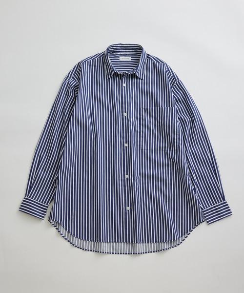 ADAM ET ROPE'(アダムエロペ)の「アソートプリント ビッグシルエット レギュラーカラーシャツ / ロングシーズン着用可能(シャツ/ブラウス・メンズ・スミクロ/グレー系その他/グリーン系その他/ネイビー・L/M)」の4枚目の写真