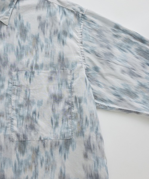 ADAM ET ROPE'(アダムエロペ)の「アソートプリント ビッグシルエット レギュラーカラーシャツ / ロングシーズン着用可能(シャツ/ブラウス・メンズ・スミクロ/グレー系その他/グリーン系その他/ネイビー・L/M)」の6枚目の写真