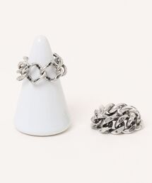 Jines（ジネス）の「Nothing and Others/Ink chain Ring Set（リング）」
