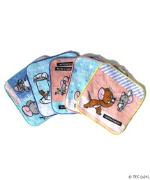 Tom＆Jerry（トムアンドジェリー）の「【公式】トムとジェリー　カラフルワールド ミニタオル 5枚組（ハンカチ/ハンドタオル・キッズ）」