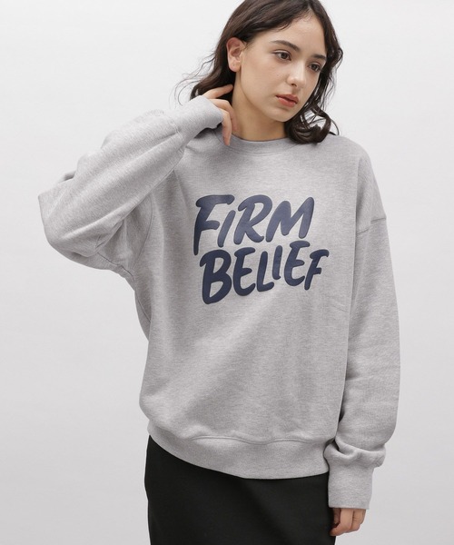 LAKOLE（ラコレ）の「※バブルロゴスウェットプルオーバー / 102925（スウェット・レディース・チャコール/グレー/オートミール/クリアイエロー・MEDIUM/SMALL）」の8枚目の写真