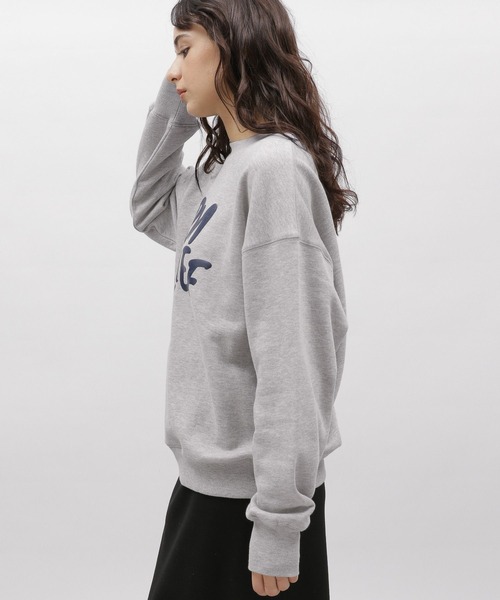 LAKOLE（ラコレ）の「※バブルロゴスウェットプルオーバー / 102925（スウェット・レディース・チャコール/グレー/オートミール/クリアイエロー・MEDIUM/SMALL）」の12枚目の写真