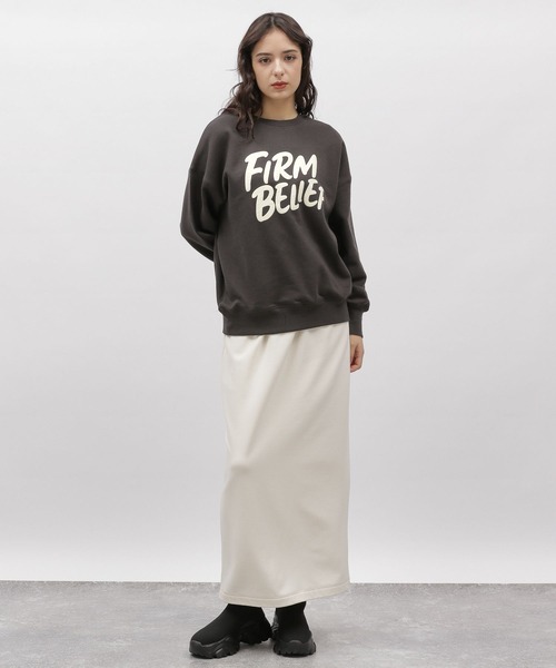 LAKOLE（ラコレ）の「※バブルロゴスウェットプルオーバー / 102925（スウェット・レディース・チャコール/グレー/オートミール/クリアイエロー・MEDIUM/SMALL）」の14枚目の写真