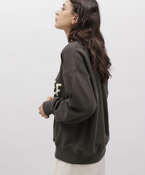 LAKOLE（ラコレ）の「※バブルロゴスウェットプルオーバー / 102925（スウェット・レディース・チャコール/グレー/オートミール/クリアイエロー・MEDIUM/SMALL）」の17枚目の写真