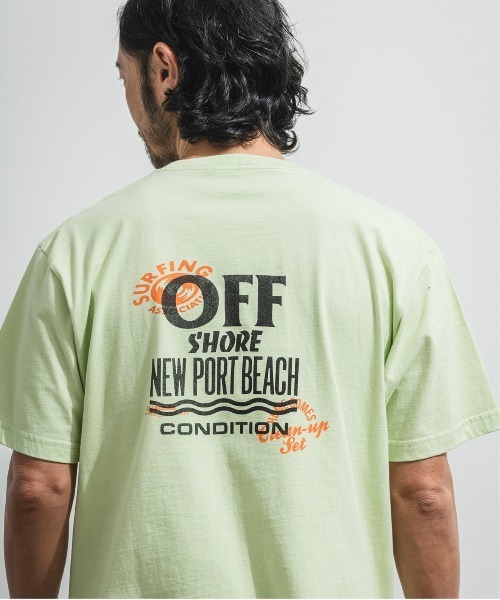 OFFSHORE(オフショア)の「CLASSIC TAG TEE/クラシックタグ ティーシャツ(Tシャツ/カットソー・メンズ・ホワイト/ミント・M/L/XL/S)」の2枚目の写真