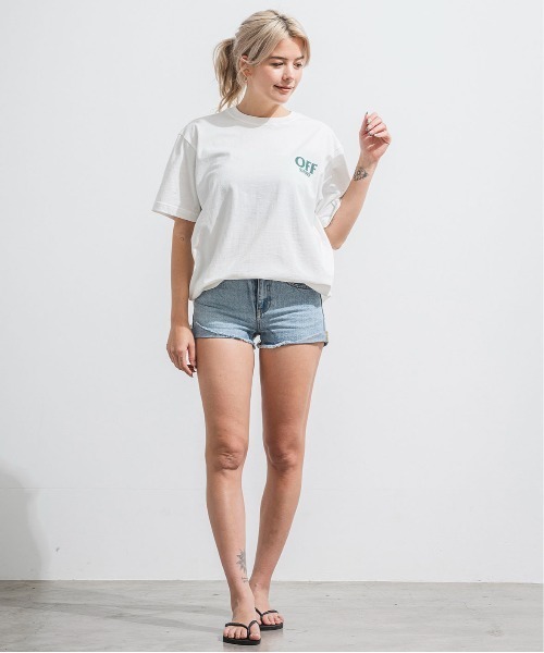 OFFSHORE(オフショア)の「CLASSIC TAG TEE/クラシックタグ ティーシャツ(Tシャツ/カットソー・メンズ・ホワイト/ミント・M/L/XL/S)」の3枚目の写真