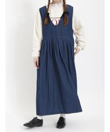 Samansa Mos2 | 前後着ジャンパースカート(ワンピース)