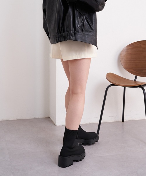 Chico ショートパンツ 2023SS】パッチポケット付ポンチショートパンツ（その他パンツ