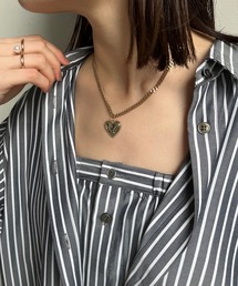 DouDou | ハートダブルチェーンネックレス(ネックレス)