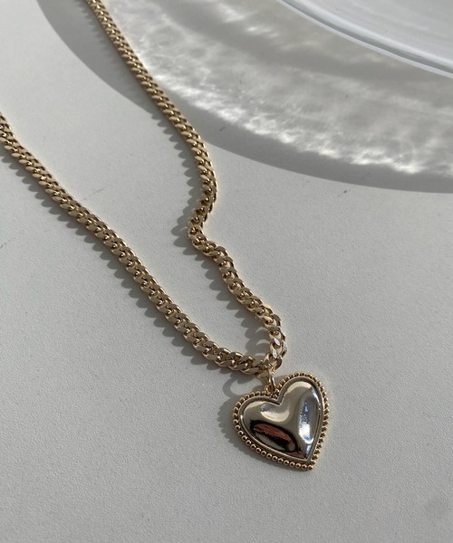 DouDou（ドゥドゥ）の「ハートダブルチェーンネックレス（ネックレス・レディース・シルバー/ゴールド・FREE）」の7枚目の写真