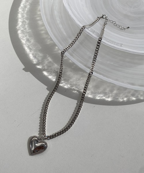 DouDou（ドゥドゥ）の「ハートダブルチェーンネックレス（ネックレス・レディース・シルバー/ゴールド・FREE）」の8枚目の写真