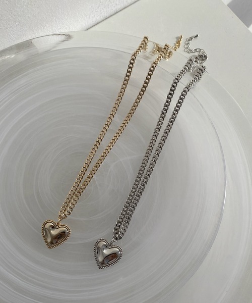 DouDou（ドゥドゥ）の「ハートダブルチェーンネックレス（ネックレス・レディース・シルバー/ゴールド・FREE）」の10枚目の写真