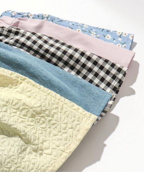 apres les cours（アプレレクール）の「インパンツ付きギャザースカート（スカート・キッズ・チェック/インディゴブルー/イエロー/ピンク/サックスブルー・80/90/100/110/120/130/140）」の10枚目の写真