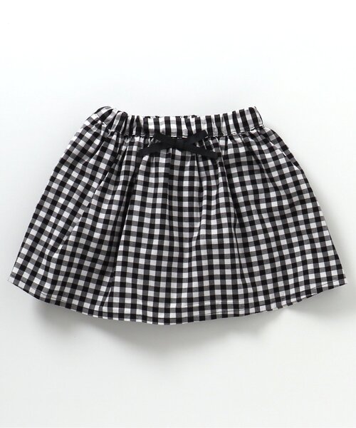 apres les cours（アプレレクール）の「インパンツ付きギャザースカート（スカート・キッズ・チェック/インディゴブルー/イエロー/ピンク/サックスブルー・80/90/100/110/120/130/140）」の11枚目の写真