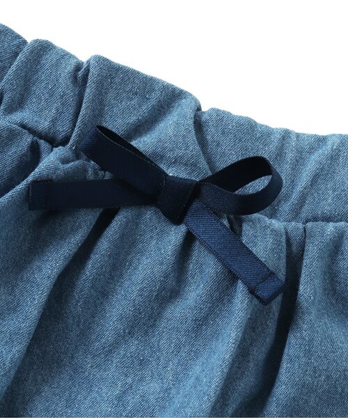 apres les cours（アプレレクール）の「インパンツ付きギャザースカート（スカート・キッズ・チェック/インディゴブルー/イエロー/ピンク/サックスブルー・80/90/100/110/120/130/140）」の14枚目の写真