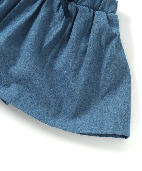 apres les cours（アプレレクール）の「インパンツ付きギャザースカート（スカート・キッズ・チェック/インディゴブルー/イエロー/ピンク/サックスブルー・80/90/100/110/120/130/140）」の16枚目の写真