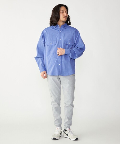 SHIPS（シップス）の「SHIPS: ストレッチ ツイル ジョガー パンツ（その他パンツ・メンズ・ブラック/チャコールグレー/グレー/オフホワイト・SMALL/X-LARGE/LARGE/MEDIUM）」の9枚目の写真