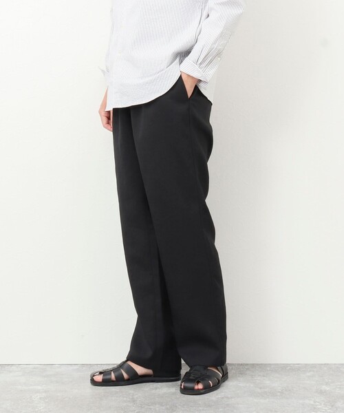NOLLEY’S(ノーリーズ)の「《セットアップ対応》【WORK ABOUT】リネンライク ワイドイージーパンツ(その他パンツ・メンズ・ブラック/オリーブ/ダークネイビー・S/M/L)」の2枚目の写真