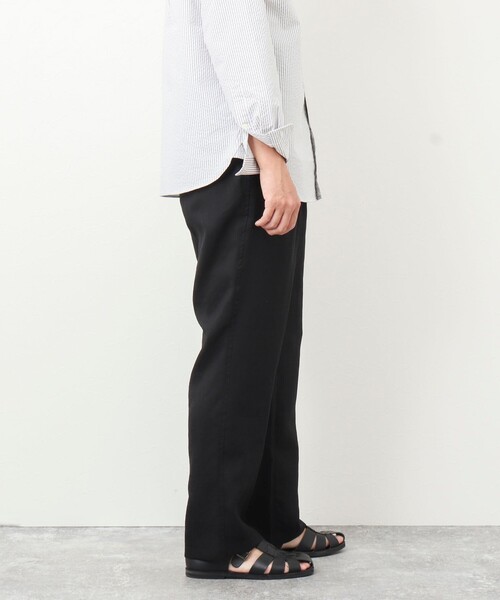 NOLLEY’S(ノーリーズ)の「《セットアップ対応》【WORK ABOUT】リネンライク ワイドイージーパンツ(その他パンツ・メンズ・ブラック/オリーブ/ダークネイビー・S/M/L)」の6枚目の写真