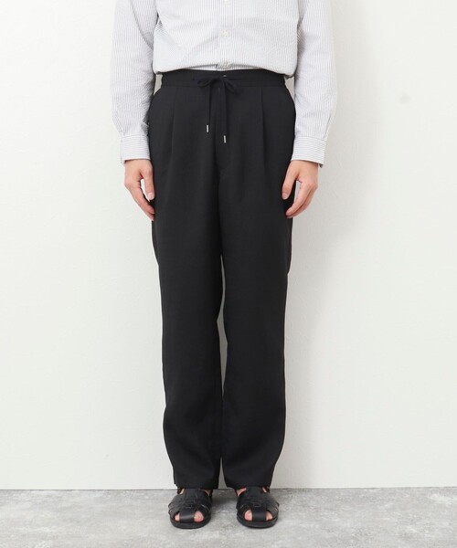 NOLLEY’S(ノーリーズ)の「《セットアップ対応》【WORK ABOUT】リネンライク ワイドイージーパンツ(その他パンツ・メンズ・ブラック/オリーブ/ダークネイビー・S/M/L)」の11枚目の写真