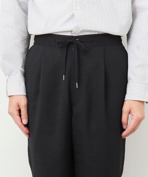 NOLLEY’S(ノーリーズ)の「《セットアップ対応》【WORK ABOUT】リネンライク ワイドイージーパンツ(その他パンツ・メンズ・ブラック/オリーブ/ダークネイビー・S/M/L)」の14枚目の写真