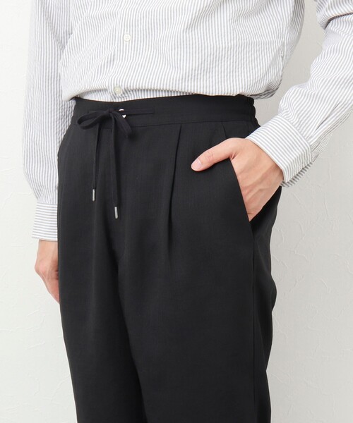 NOLLEY’S(ノーリーズ)の「《セットアップ対応》【WORK ABOUT】リネンライク ワイドイージーパンツ(その他パンツ・メンズ・ブラック/オリーブ/ダークネイビー・S/M/L)」の15枚目の写真