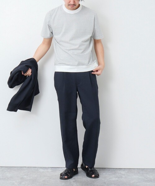 NOLLEY’S(ノーリーズ)の「《セットアップ対応》【WORK ABOUT】リネンライク ワイドイージーパンツ(その他パンツ・メンズ・ブラック/オリーブ/ダークネイビー・S/M/L)」の18枚目の写真