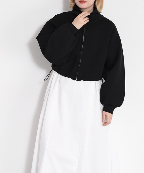 cepo(セポ)の「【セットアイテム】ジップニットカーディガン+ワンピース アンサンブル(ワンピース・レディース・ミント/オフホワイト/ブラック・M)」の18枚目の写真