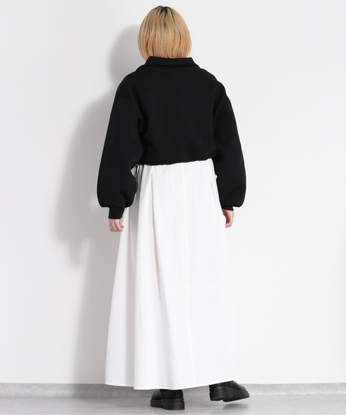 cepo(セポ)の「【セットアイテム】ジップニットカーディガン+ワンピース アンサンブル(ワンピース・レディース・ミント/オフホワイト/ブラック・M)」の22枚目の写真
