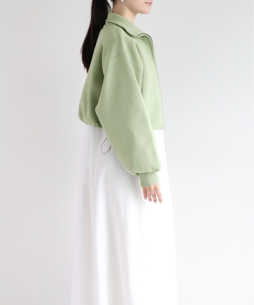 cepo(セポ)の「【セットアイテム】ジップニットカーディガン+ワンピース アンサンブル(ワンピース・レディース・ミント/オフホワイト/ブラック・M)」の10枚目の写真