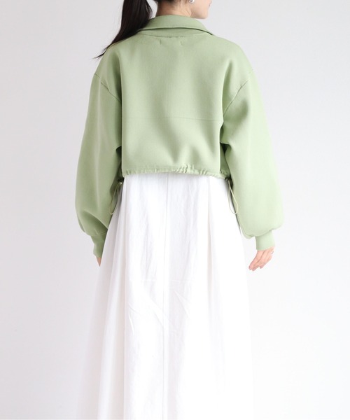 cepo(セポ)の「【セットアイテム】ジップニットカーディガン+ワンピース アンサンブル(ワンピース・レディース・ミント/オフホワイト/ブラック・M)」の11枚目の写真