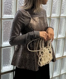 AS KNOW AS plus | 2WAYパールミニショルダーバッグ　【2024SS / ZOZOTOWN限定アイテム】(ショルダーバッグ)