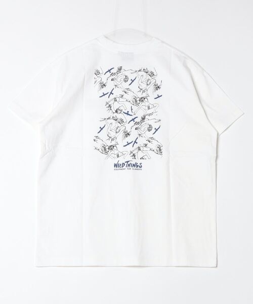 WILD THINGS（ワイルドシングス）の「【WILDTHINGS/ワイルドシングス】 80'sクライマー | 80'S CLIMBER（Tシャツ/カットソー・メンズ・ホワイト/ネイビー/カーキ/ブラック・XS/M/L/XL/S）」の16枚目の写真