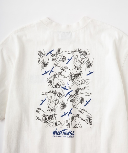 WILD THINGS（ワイルドシングス）の「【WILDTHINGS/ワイルドシングス】 80'sクライマー | 80'S CLIMBER（Tシャツ/カットソー・メンズ・ホワイト/ネイビー/カーキ/ブラック・XS/M/L/XL/S）」の12枚目の写真