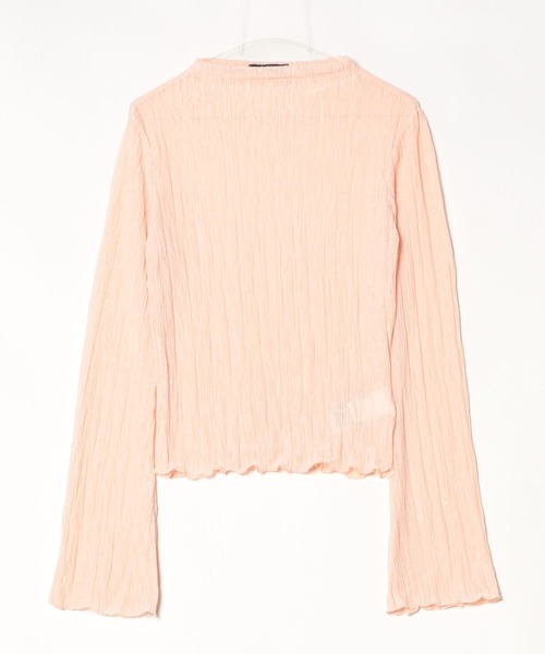 Plisse flare sleeve top（Tシャツ/カットソー）｜gina tricot（ジーナトリコ）