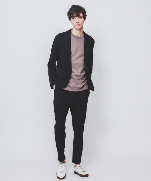 ABAHOUSE GRAY（アバハウスグレイ）の「【上下2点セット/セットアップ対応】フクレジャガード へリンボーン セットアップ（セットアップ・メンズ・ネイビー/モカ/ブラック/グレイッシュベージュ・50/48/46）」の2枚目の写真