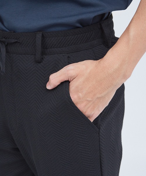 ABAHOUSE GRAY（アバハウスグレイ）の「【上下2点セット/セットアップ対応】フクレジャガード へリンボーン セットアップ（セットアップ・メンズ・ネイビー/モカ/ブラック/グレイッシュベージュ・50/48/46）」の13枚目の写真