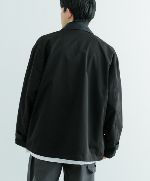 ITEMS URBANRESEARCH（アイテムズ アーバンリサーチ）の「ウォッシャブル ハンティングジャケット（カバーオール・メンズ・ブラック/オフホワイト・MEDIUM/LARGE）」の10枚目の写真