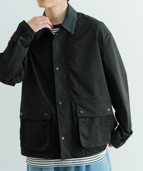 ITEMS URBANRESEARCH（アイテムズ アーバンリサーチ）の「ウォッシャブル ハンティングジャケット（カバーオール・メンズ・ブラック/オフホワイト・MEDIUM/LARGE）」の13枚目の写真