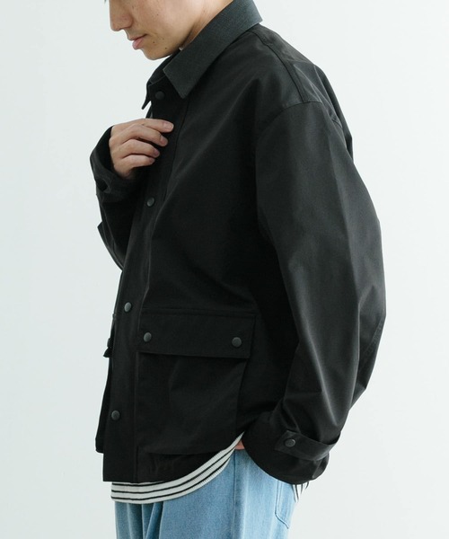ITEMS URBANRESEARCH（アイテムズ アーバンリサーチ）の「ウォッシャブル ハンティングジャケット（カバーオール・メンズ・ブラック/オフホワイト・MEDIUM/LARGE）」の15枚目の写真