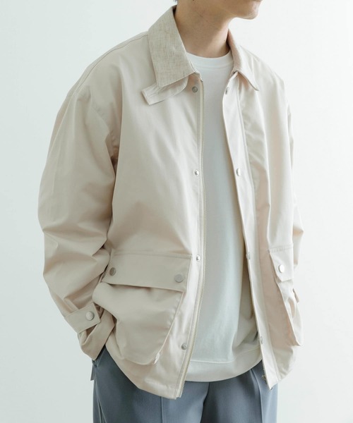 ITEMS URBANRESEARCH（アイテムズ アーバンリサーチ）の「ウォッシャブル ハンティングジャケット（カバーオール・メンズ・ブラック/オフホワイト・MEDIUM/LARGE）」の19枚目の写真